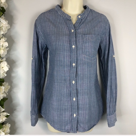 JACHS Girlfriend Tops - 3/$18 JACHS Girlfriend Micro Striped Button Down